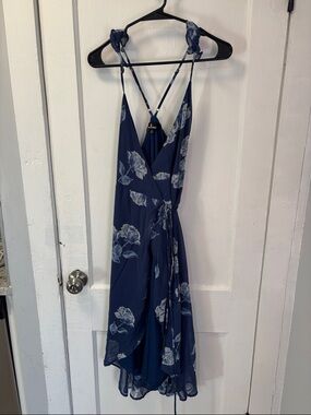 Lulu's Navy Blue Spaghetti Strap Dress size small